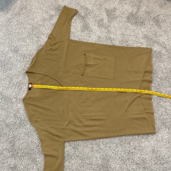 Kerisma V-neck Tan‎ Oversize Sweater Fitted Sleeves size m/l Pre-owned - Picture 6 of 6